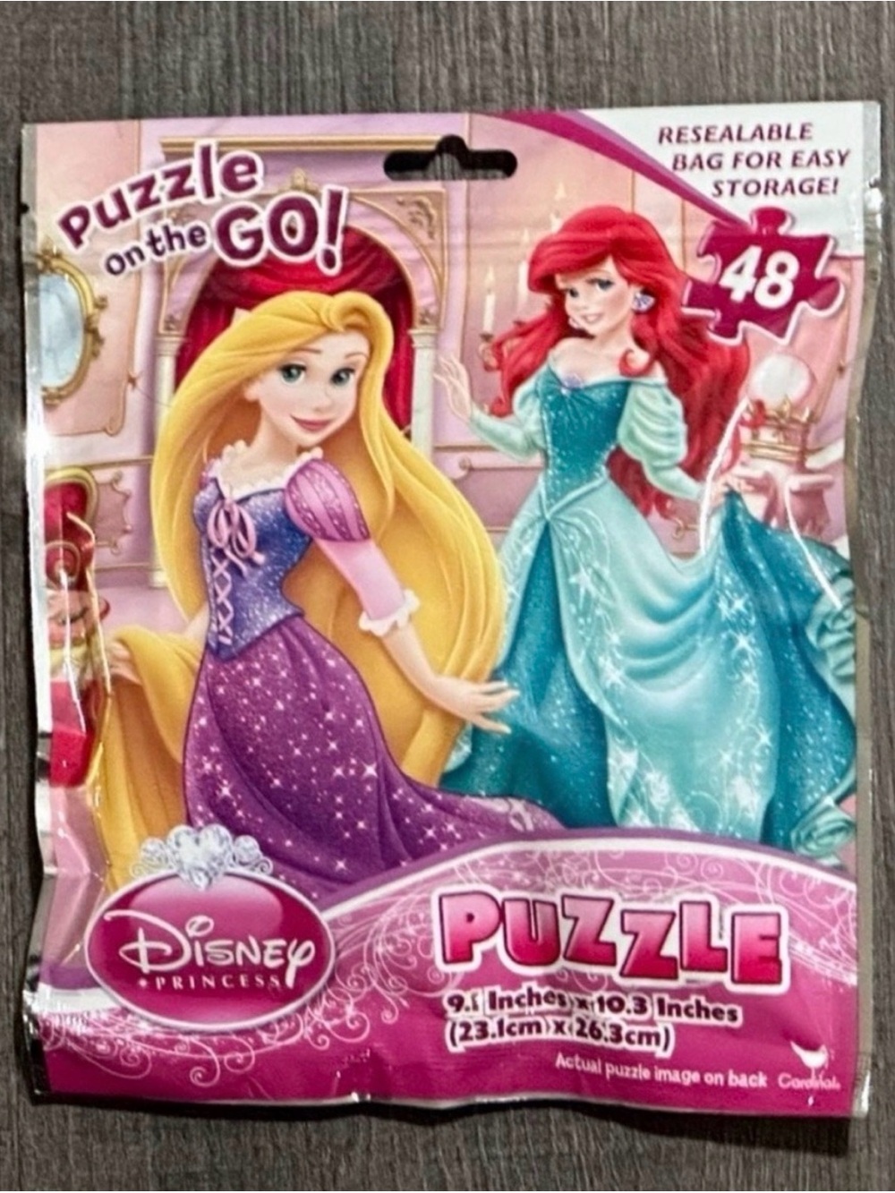 💞 New Disney Princess Repunzel & The Little Mermaid 48-Piece Puzzle